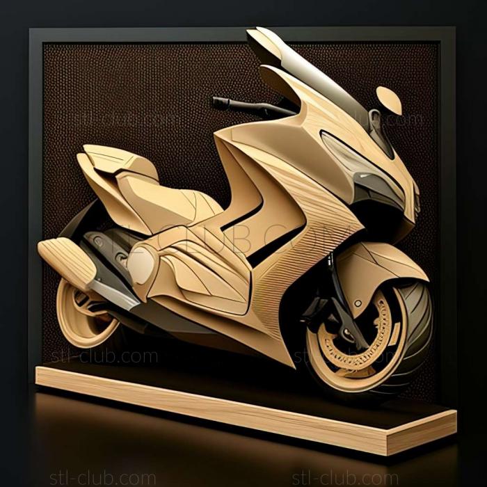 3D мадэль Yamaha TMAX 2012 (STL)